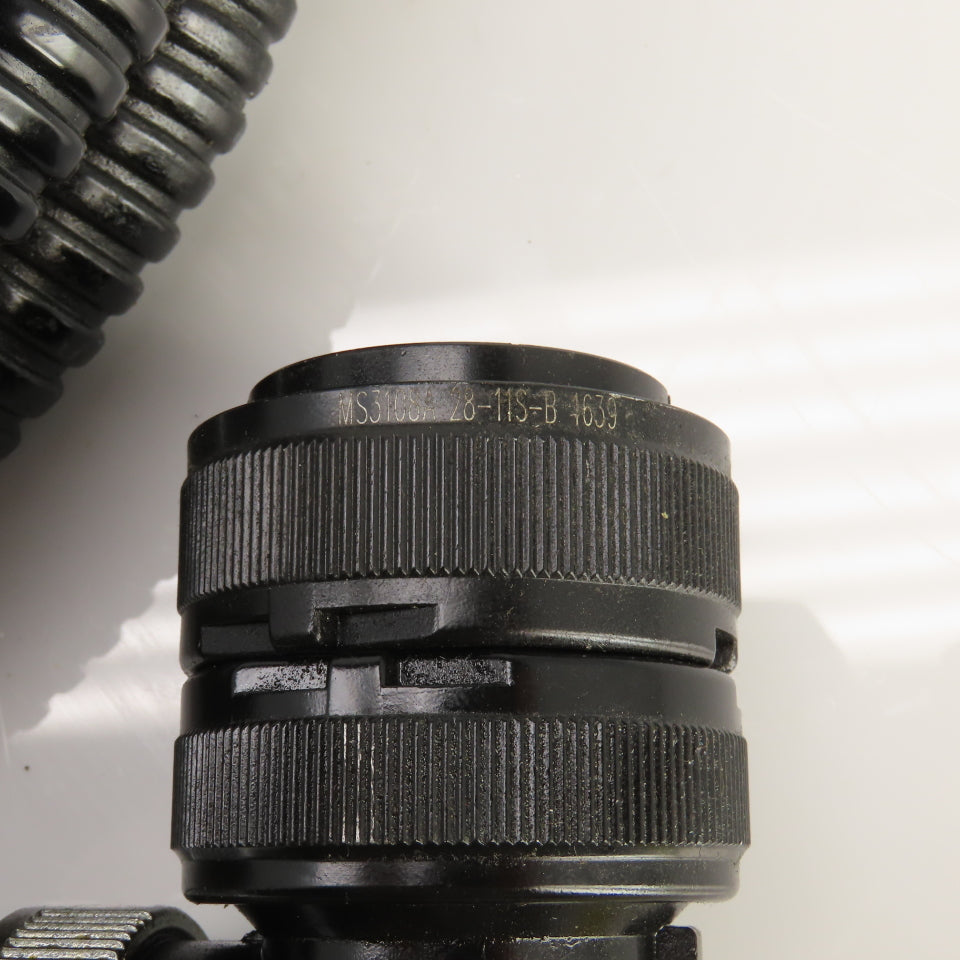 Sinz PT707 MS3106A28-11P 10' 22 Pin Right Angle Female x Straight Male Cordset