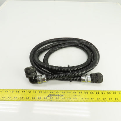 Sinz PT707 MS3106A28-11P 10' 22 Pin Right Angle Female x Straight Male Cordset