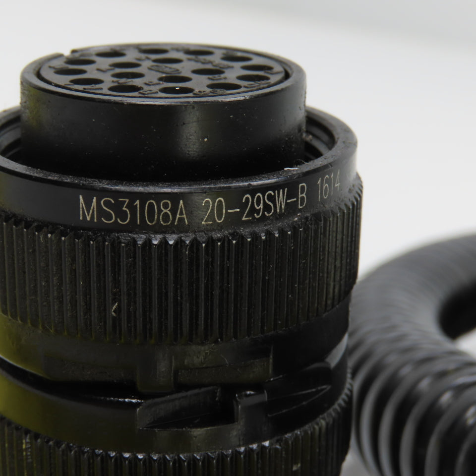 Sinz PT707 MS3018A 20-29SW 10' 17 Pin Right Angle Female x Straight Male Cordset