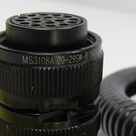 Sinz PT707 MS3018A 20-29SW 10' 17 Pin Right Angle Female x Straight Male Cordset