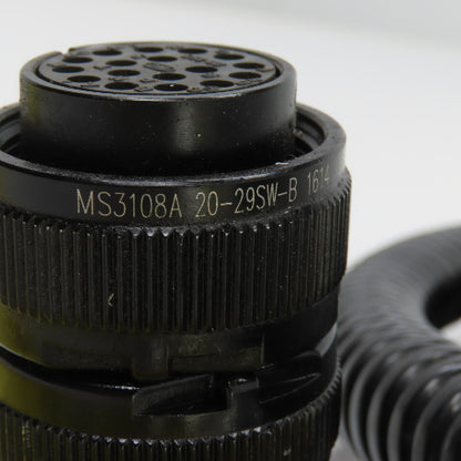 Sinz PT707 MS3018A 20-29SW 10' 17 Pin Right Angle Female x Straight Male Cordset