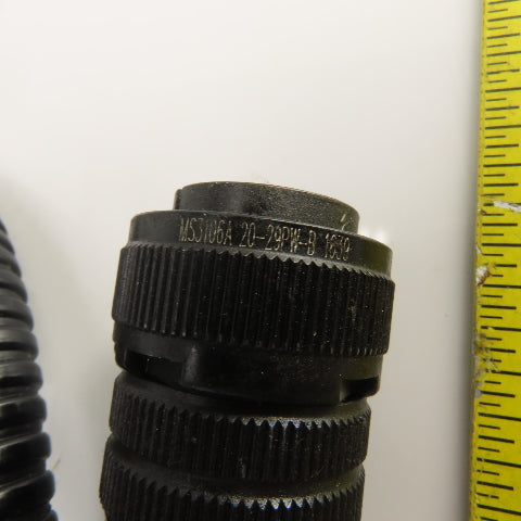 Sinz PT707 MS3018A 20-29SW 10' 17 Pin Right Angle Female x Straight Male Cordset