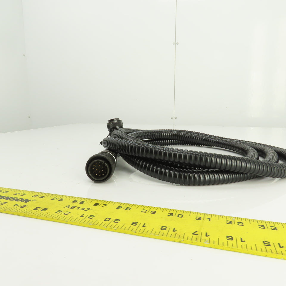 Sinz PT707 MS3018A 20-29SW 10' 17 Pin Right Angle Female x Straight Male Cordset