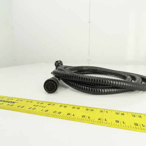 Sinz PT707 MS3018A 20-29SW 10' 17 Pin Right Angle Female x Straight Male Cordset