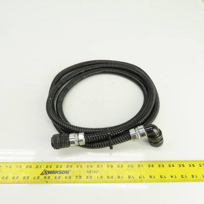 Sinz PT707 MS3018A 20-29SW 10' 17 Pin Right Angle Female x Straight Male Cordset