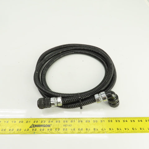Sinz PT707 MS3018A 20-29SW 10' 17 Pin Right Angle Female x Straight Male Cordset