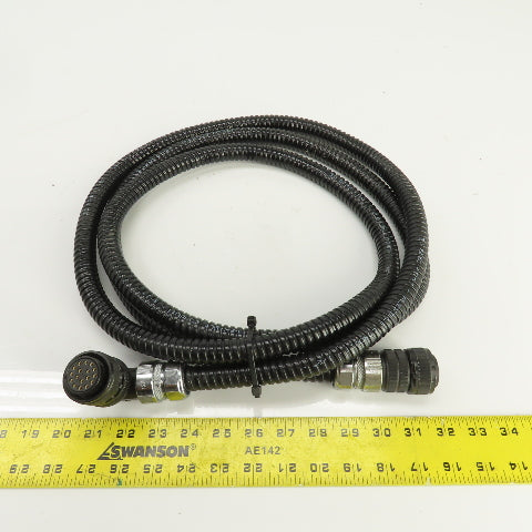 Sinz PT707 MS3018A 20-29SW 10' 17 Pin Right Angle Female x Straight Male Cordset