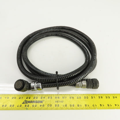 Sinz PT707 MS3018A 20-29SW 10' 17 Pin Right Angle Female x Straight Male Cordset