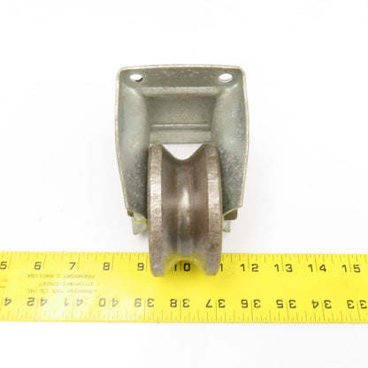3-1/2" Steel U-Groove Pipe Roller Track Wheel 1" Groove
