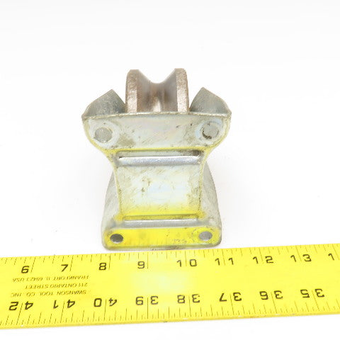 3-1/2" Steel U-Groove Pipe Roller Track Wheel 1" Groove