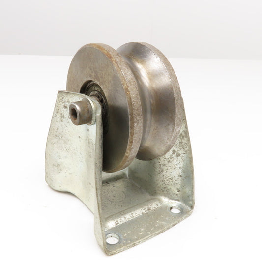 3-1/2" Steel U-Groove Pipe Roller Track Wheel 1" Groove