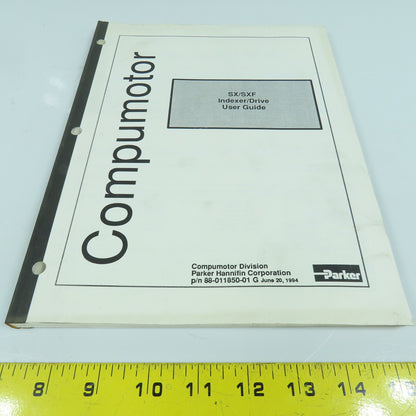Parker Compumotor SX / SXF Indexer / Drive User Guide Manual