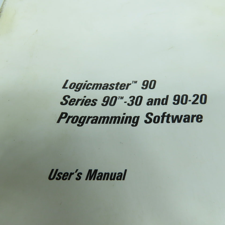 GE Fanuc GFK-0466C Series 90-30 & 90-20 Programming Software User's Manual