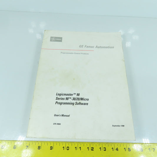 GE Fanuc GFK-0466L Series 90-30 & 90-20 Programming Software User's Manual