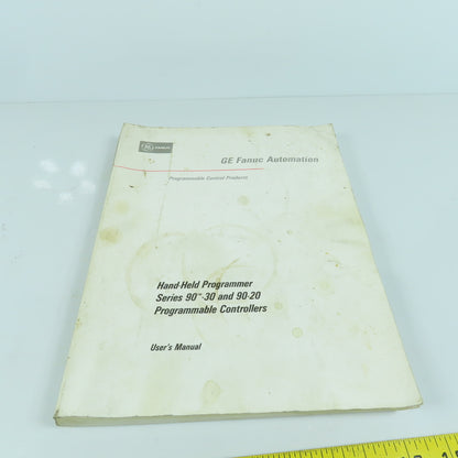 GE Fanuc GFK-0402C 90-30/20 Hand-Held Programmable Controller User's Manual