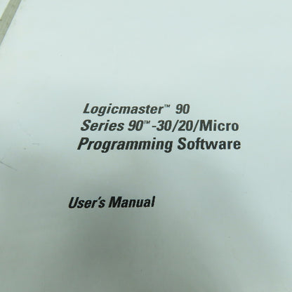 GE Fanuc GFK-0467H GFK-0466J 90-30/20 Micro PLC Reference & Programming Manuals