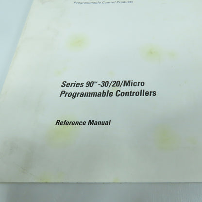 GE Fanuc GFK-0467H GFK-0466J 90-30/20 Micro PLC Reference & Programming Manuals