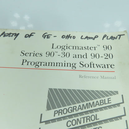 GE Fanuc GFK-0467 Series 90-30/20 Programming Software Reference Manual