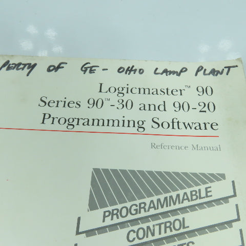 GE Fanuc GFK-0467 Series 90-30/20 Programming Software Reference Manual