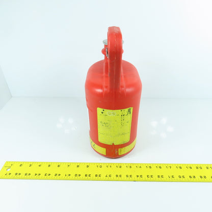 Justrite 14060 1 Gallon Oval Style Safety Can Non-Metallic Body SS Fittings