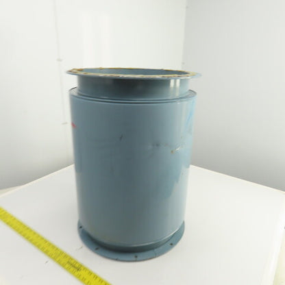 16" Flanged Inline Dust Collector Ductwork Sound Dampener Flange OD 19" (Dented