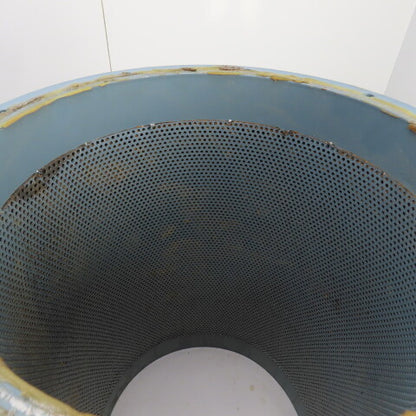 16" Flanged Inline Dust Collector Ductwork Sound Dampener Flange OD 19" (Dented