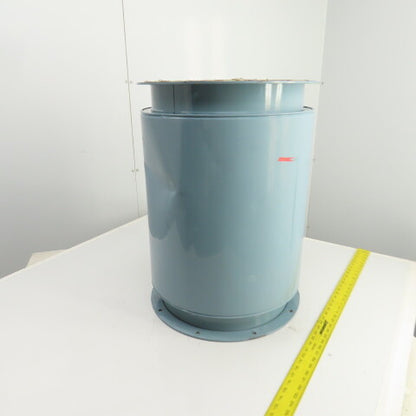 16" Flanged Inline Dust Collector Ductwork Sound Dampener Flange OD 19" (Dented