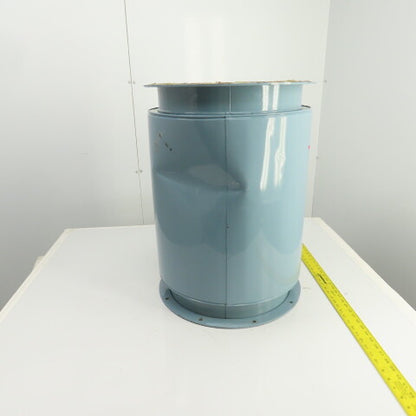 16" Flanged Inline Dust Collector Ductwork Sound Dampener Flange OD 19" (Dented