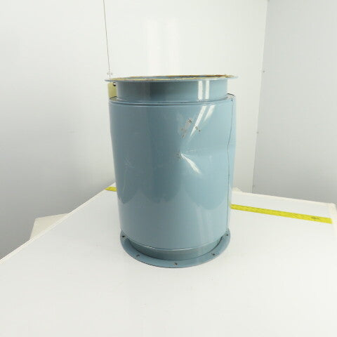 16" Flanged Inline Dust Collector Ductwork Sound Dampener Flange OD 19" (Dented