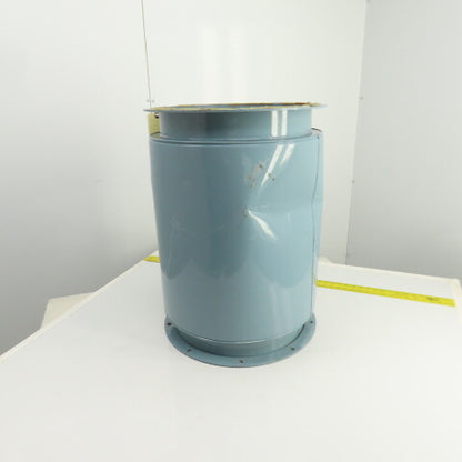 16" Flanged Inline Dust Collector Ductwork Sound Dampener Flange OD 19" (Dented