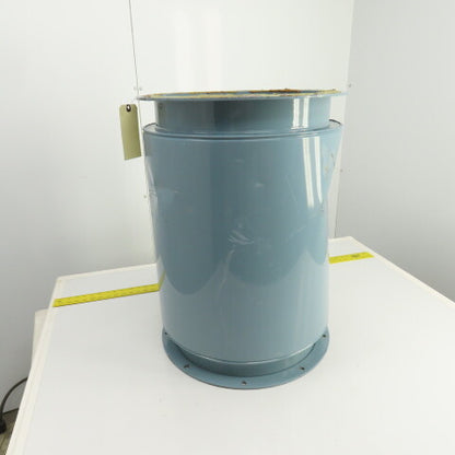 16" Flanged Inline Dust Collector Ductwork Sound Dampener Flange OD 19" (Dented