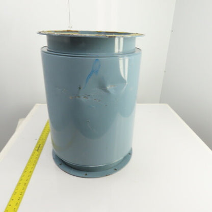 16" Flanged Inline Dust Collector Ductwork Sound Dampener Flange OD 19" (Dented