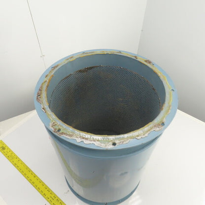 16" Flanged Inline Dust Collector Ductwork Sound Dampener Flange OD 19" (Dented