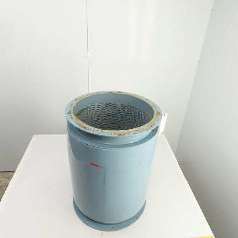 16" Flanged Inline Dust Collector Ductwork Sound Dampener Flange OD 19" (Dented
