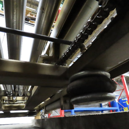 71" BF x 120" OAL Gravity Roller Divert Conveyor Belt Drive Capable 230/460V