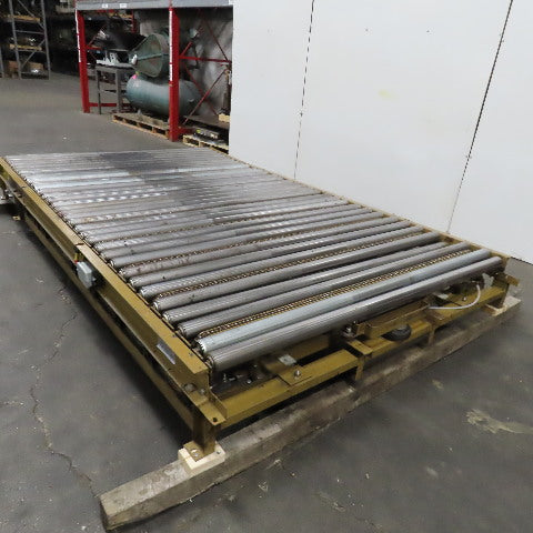 71" BF x 120" OAL Gravity Roller Divert Conveyor Belt Drive Capable 230/460V