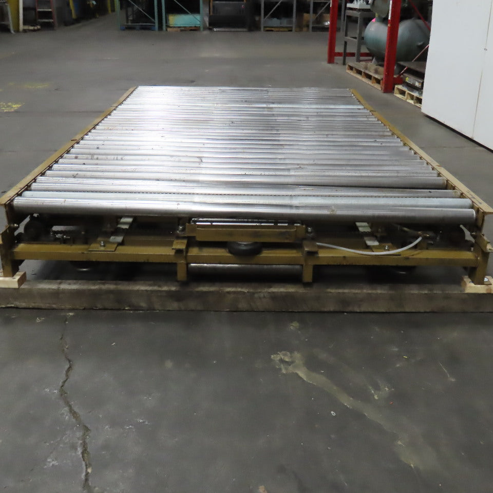 71" BF x 120" OAL Gravity Roller Divert Conveyor Belt Drive Capable 230/460V