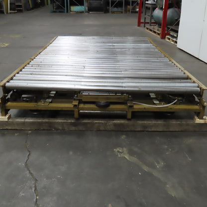 71" BF x 120" OAL Gravity Roller Divert Conveyor Belt Drive Capable 230/460V