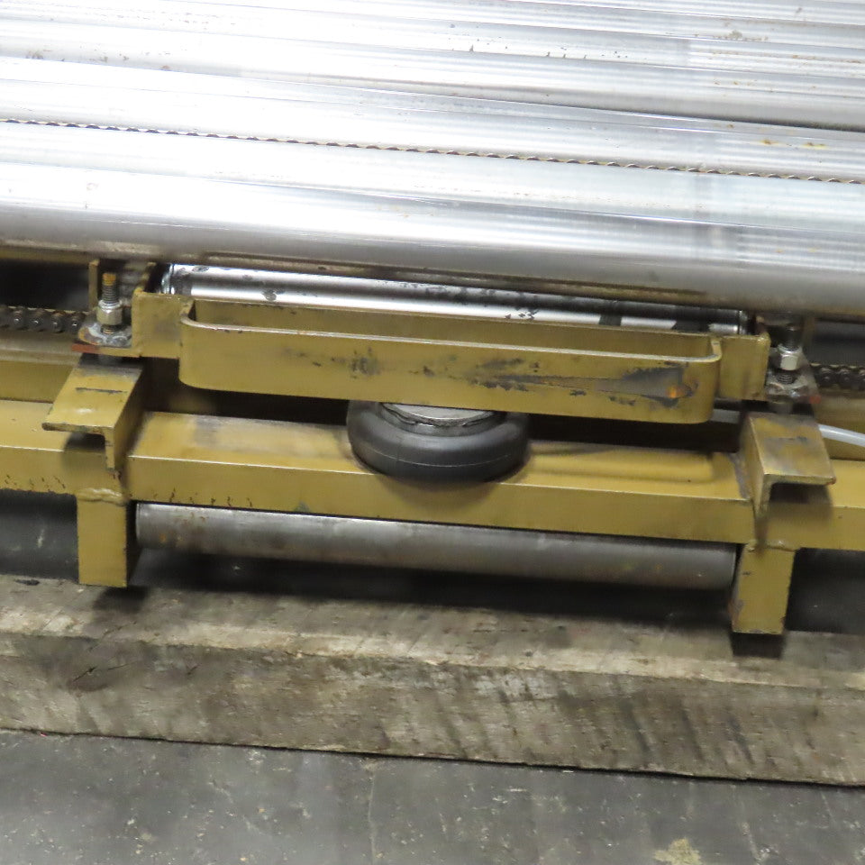 71" BF x 120" OAL Gravity Roller Divert Conveyor Belt Drive Capable 230/460V