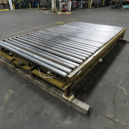 71" BF x 120" OAL Gravity Roller Divert Conveyor Belt Drive Capable 230/460V