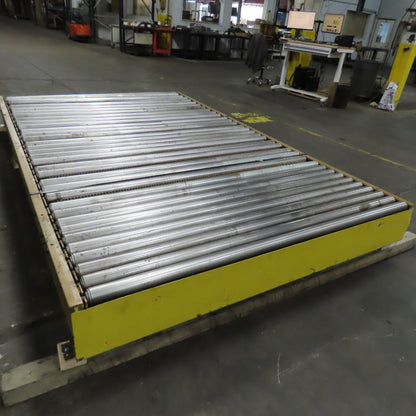 71" BF x 120" OAL Gravity Roller Divert Conveyor Belt Drive Capable 230/460V