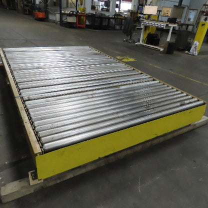 71" BF x 120" OAL Gravity Roller Divert Conveyor Belt Drive Capable 230/460V