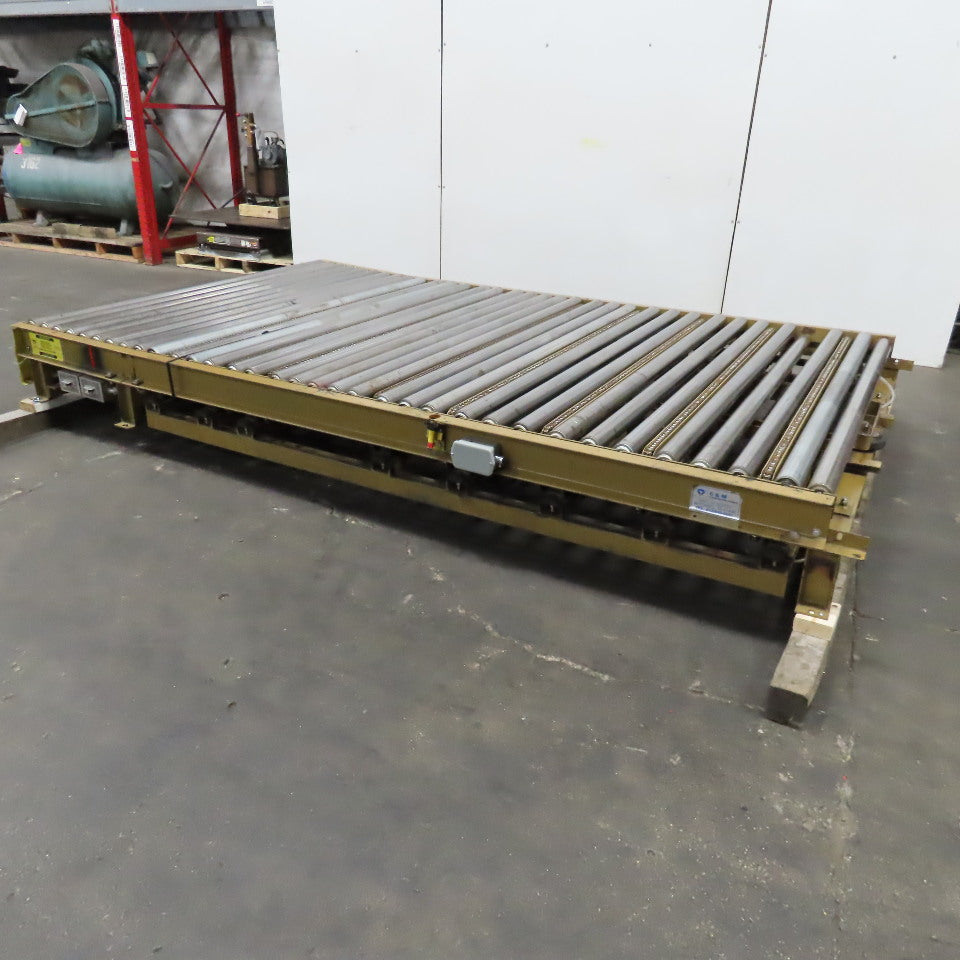 71" BF x 120" OAL Gravity Roller Divert Conveyor Belt Drive Capable 230/460V