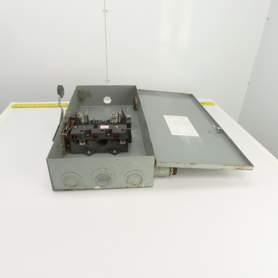 Square D D224N 200A Fusible Safety Disconnect Switch 240VAC Type 1 Enc.