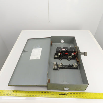 Square D D224N 200A Fusible Safety Disconnect Switch 240VAC Type 1 Enc.