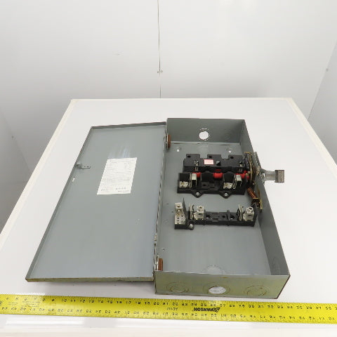 Square D D224N 200A Fusible Safety Disconnect Switch 240VAC Type 1 Enc.