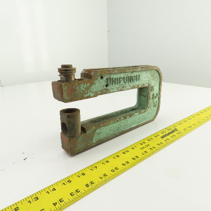 Unipunch 8AJ 1-1/2" x 8" Throat C-Frame Punch Die Tooling Press Brake