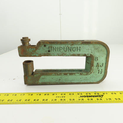 Unipunch 8AJ 1-1/2" x 8" Throat C-Frame Punch Die Tooling Press Brake