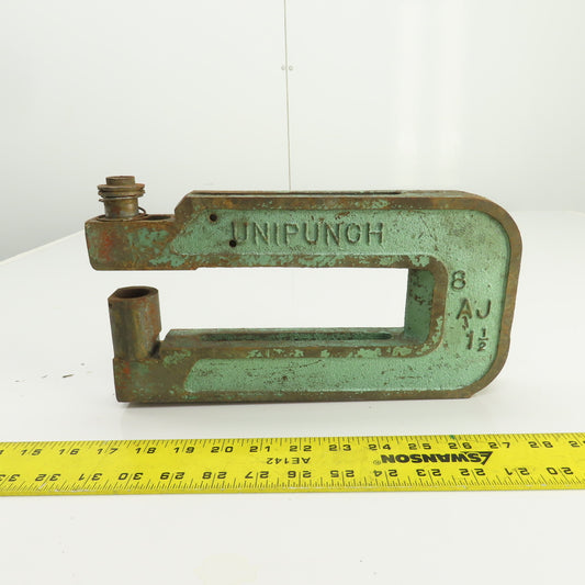 Unipunch 8AJ 1-1/2" x 8" Throat C-Frame Punch Die Tooling Press Brake