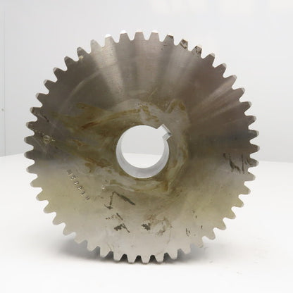 H5221H 8.4375 OD 20°PA 48 Tooth Spur Gear 47mm ID Keyed Bore 2" Wide